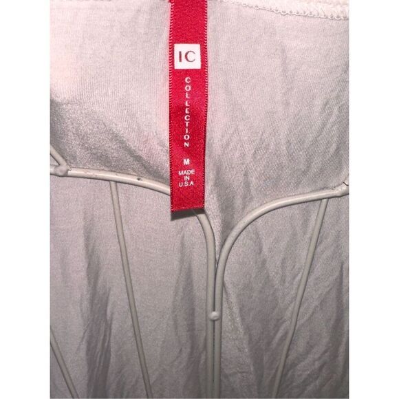 BEAUTIFUL IC Collection Triangle Tunic Top cream/white colored Sz Medium Blouse - Picture 4 of 9